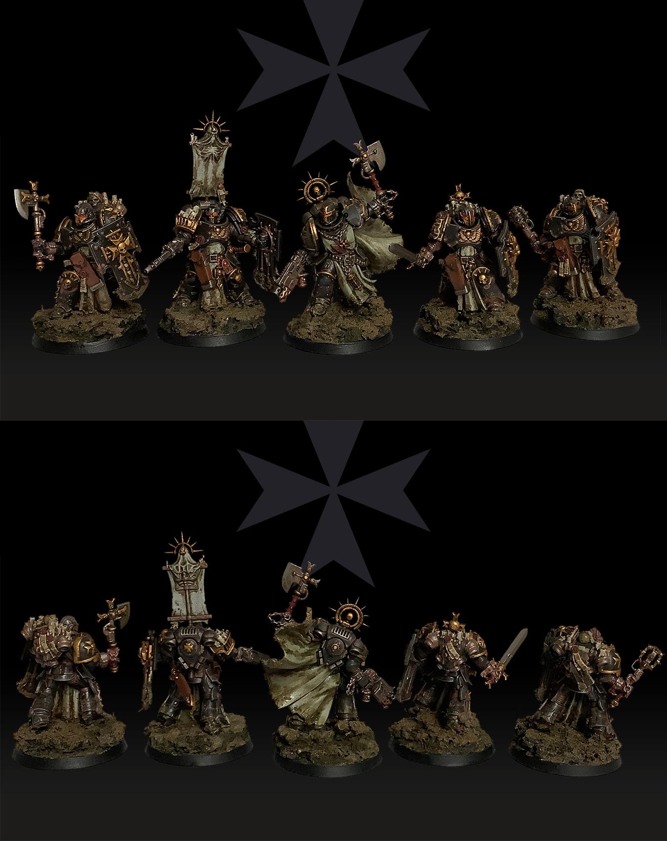 Voidguard Templar Corps crossed from space – Wargame Grimdark Sci-Fi(32 mm Scale)